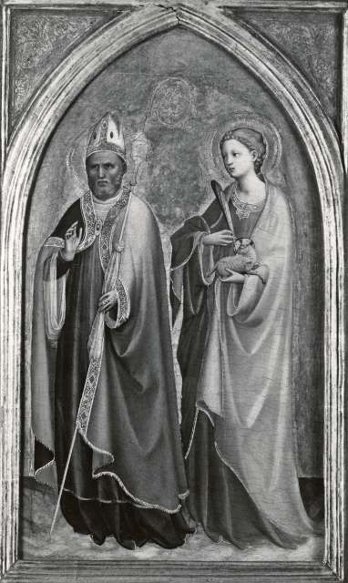 Anonimo — Guido di Pietro (Beato Angelico) - sec. XV - San Nicola di Bari e sant'Agnese — insieme